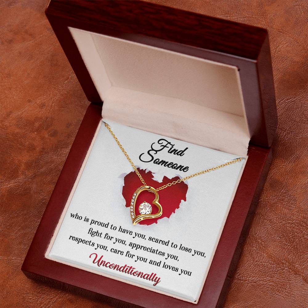 Gift for Valentine's Day - Find Someone - Forever Love Necklace