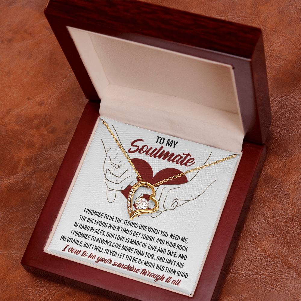 Soulmate I Promise - Gift for Valentine's Day - Forever Love Necklace