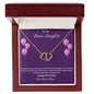 To My Bonus Daughter | Happy Birthday | Gold Pendant Necklace