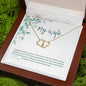 To My Wife | Happy Birthday | Gold Pendant Necklace