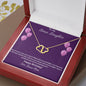 To My Bonus Daughter | Happy Birthday | Gold Pendant Necklace