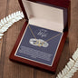 To My Wife | Love Made Us Forever Together | Gold Necklace