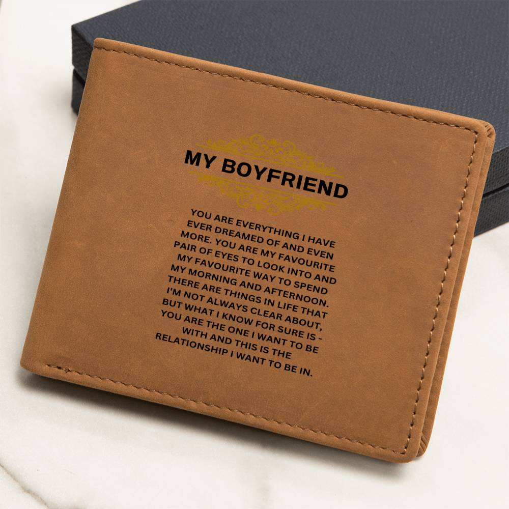 My Boyfriend | You Are Everything I Have | Leather Wallet