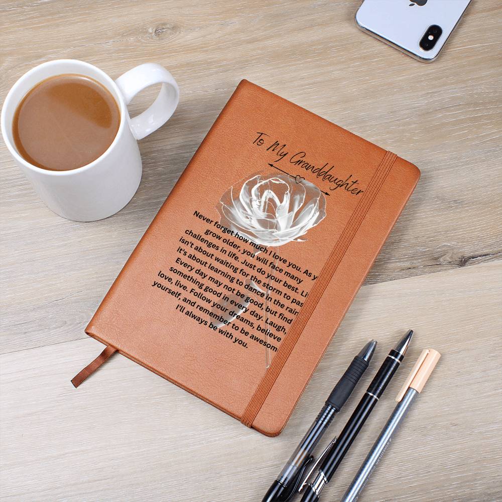 To My Granddaughter | Never Forget How Much I Love You | Journal Gift