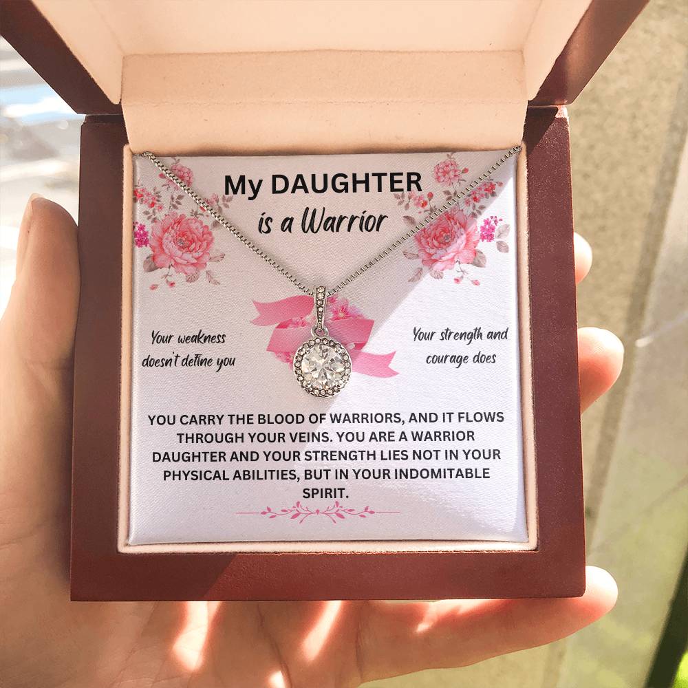 My Daughter Is A Warrior | You Carry The Blood Of A Warrior | Jewelry Necklace