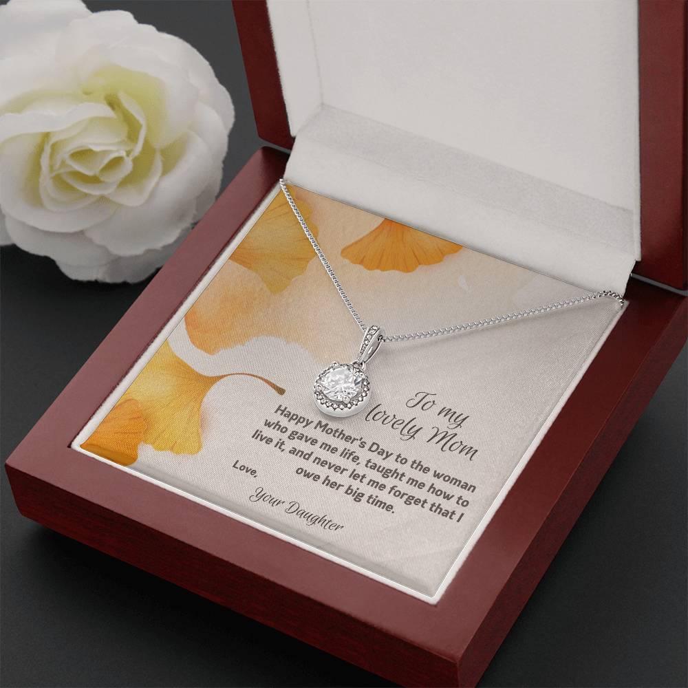 To My Lovely Mom | Happy Mother's Day | Jewelry Necklace Gift