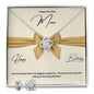 Happy Birthday Mom | You Have Always Been My Biggest Supporter | Earring & Necklace Set