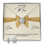 Happy Birthday Mom | You Have Always Been My Biggest Supporter | Earring & Necklace Set