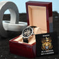 My Stepson | Be A Warrior Not A Worrier | Men's Water Resistant Watch