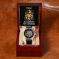 My Stepson | Be A Warrior Not A Worrier | Men's Water Resistant Watch