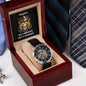 My Stepson | Be A Warrior Not A Worrier | Men's Water Resistant Watch