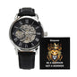 My Stepson | Be A Warrior Not A Worrier | Men's Water Resistant Watch