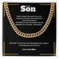 To My Son | Never Forget How Much I Love You | Lux Box Chain Necklace