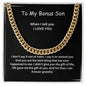 To My Bonus Son | Life Gave Me The Gift Of You | Necklace