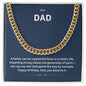 Dear Dad | Happy Birthday | Cuban Link Necklace