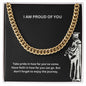 I Am Proud Of You | Happy Graduation | Cuban Link Necklace Gift