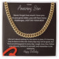 To My Amazing Son | Happy Birthday | Just Do Your Best | Cuban Link Necklace