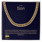 To My Son | Happy Birthday | Cuban Link Necklace