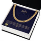 To My Son | Happy Birthday | Cuban Link Necklace