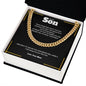 To My Son | Never Forget How Much I Love You | Lux Box Chain Necklace