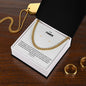 To My Fiancé | Happy Birthday | Cuban Necklace