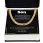 To My Son | Never Forget How Much I Love You | Lux Box Chain Necklace