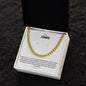 To My Fiancé | Happy Birthday | Cuban Necklace