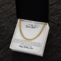 To My Bonus Dad | Happy Birthday | Cuban Necklace