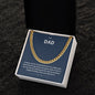 Dear Dad | Happy Birthday | Cuban Link Necklace