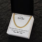 To My Bonus Dad | Happy Father's Day | Cuban Necklace
