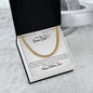 To My Bonus Dad | Happy Birthday | Cuban Necklace