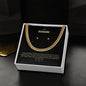 To My Husband | Happy Birthday | Cuban Link Necklace
