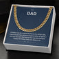 Dear Dad | Happy Birthday | Cuban Link Necklace