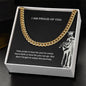 I Am Proud Of You | Happy Graduation | Cuban Link Necklace Gift