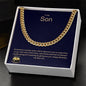 To My Son | Happy Birthday | Cuban Link Necklace