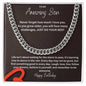 To My Amazing Son | Happy Birthday | Just Do Your Best | Cuban Link Necklace