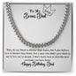 To My Bonus Dad | Happy Birthday | Cuban Necklace