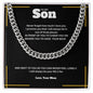 To My Son | Never Forget How Much I Love You | Lux Box Chain Necklace