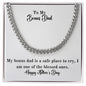 To My Bonus Dad | Happy Father's Day | Cuban Necklace