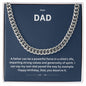 Dear Dad | Happy Birthday | Cuban Link Necklace