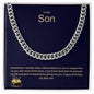 To My Son | Happy Birthday | Cuban Link Necklace