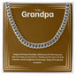 To My Grandpa | Happy Birthday | Cuban Necklace