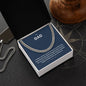 Dear Dad | Happy Birthday | Cuban Link Necklace