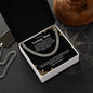 To A Handsome Young Man | Happy 18th Birthday | Polished Stainless Steel Cuban Necklace