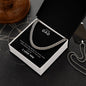 Dear Dad | Thank You For Being My Rock | Cuban Necklace