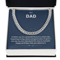 Dear Dad | Happy Birthday | Cuban Link Necklace