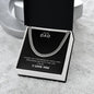 Dear Dad | Thank You For Being My Rock | Cuban Necklace