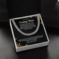 To A Handsome Young Man | Happy 18th Birthday | Polished Stainless Steel Cuban Necklace
