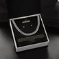 To My Husband | Happy Birthday | Cuban Necklace