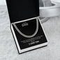 Dear Dad | Thank You For Being My Rock | Cuban Necklace